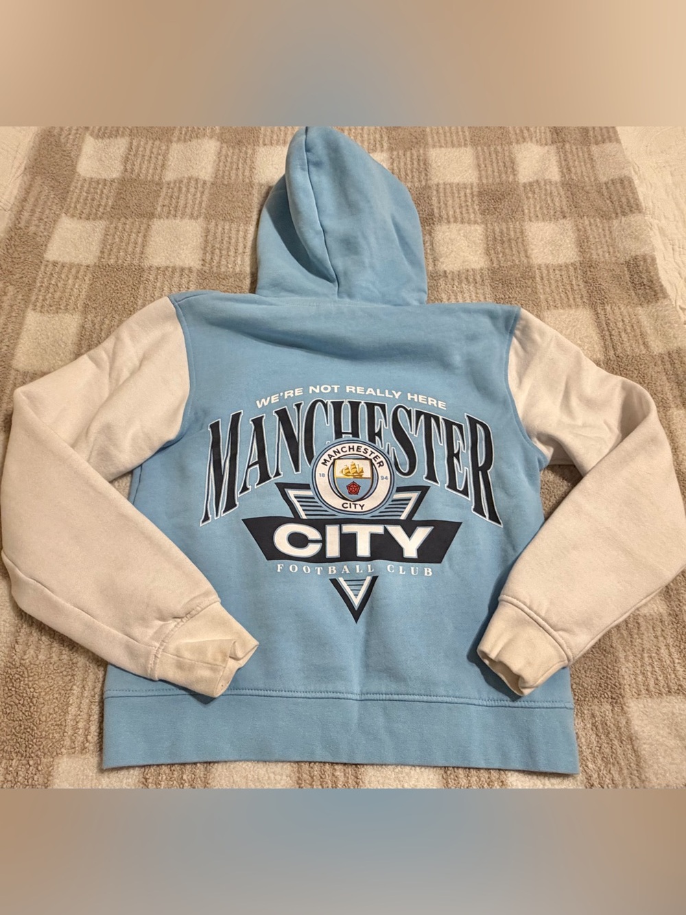Kid’s Manchester City 2023/2024 FtblCulture Hoodie Size S(Age 9/10)*NEW w/o Tag